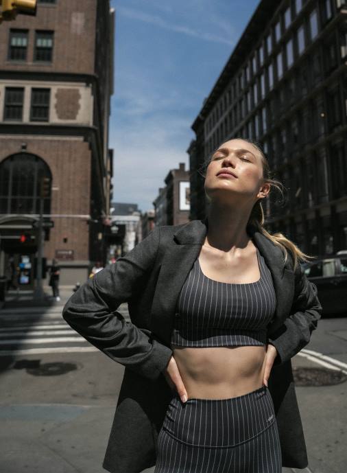 kvinnor AIM'N dubbelknäppt kavaj i ull Kläder NBT4749