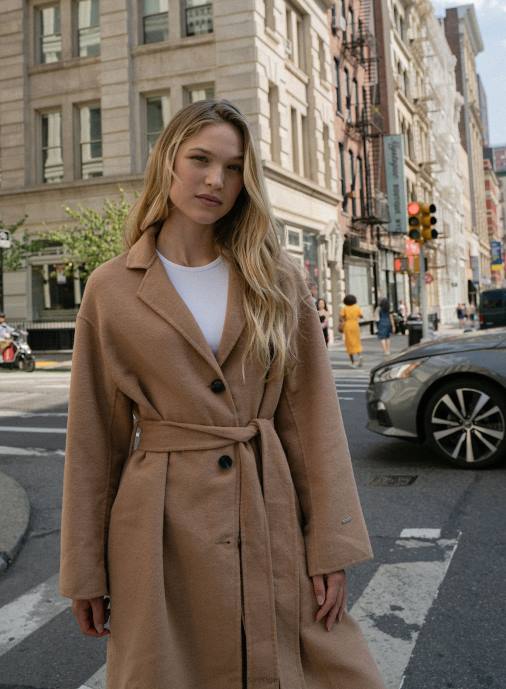 kvinnor AIM'N kamel klassisk kappa Kläder NBT4735