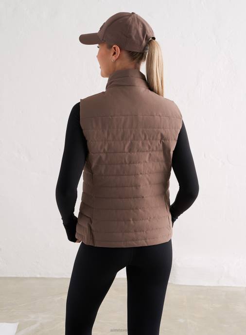kvinnor AIM'N macchiato vadderad väst Kläder NBT4748