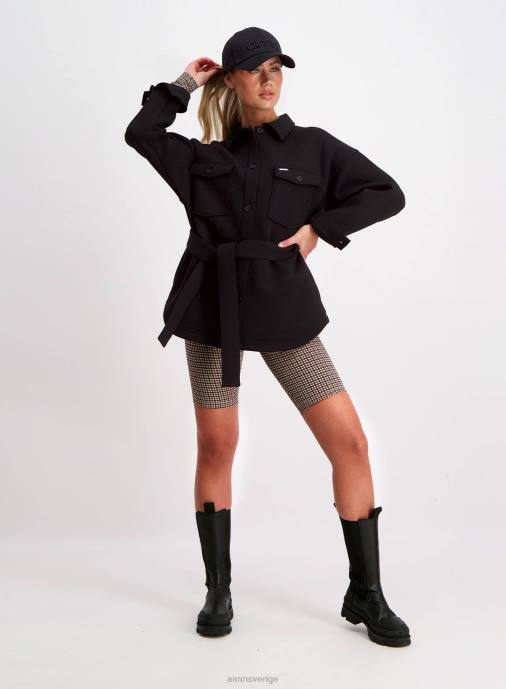kvinnor AIM'N svart tech overshirt Kläder NBT4747