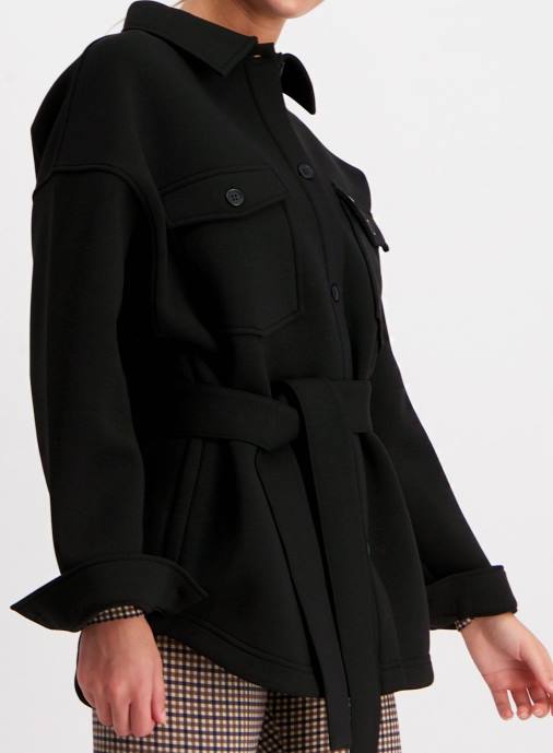 kvinnor AIM'N svart tech overshirt Kläder NBT4747