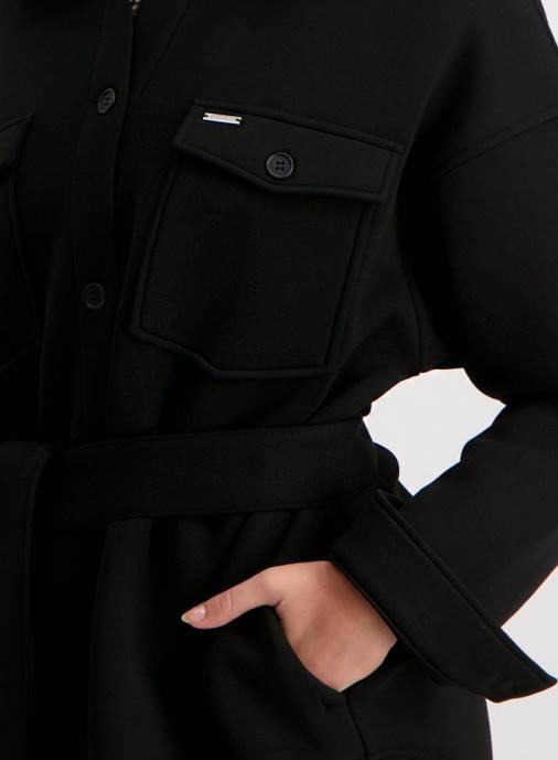 kvinnor AIM'N svart tech overshirt Kläder NBT4747