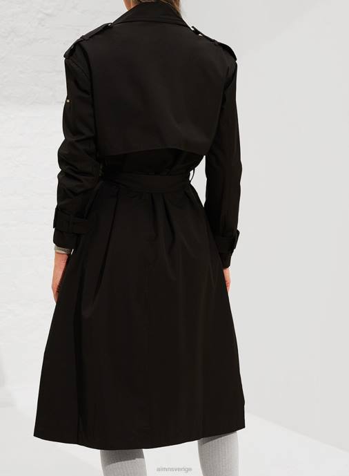 kvinnor AIM'N svart återvunnen tech trenchcoat Kläder NBT4724