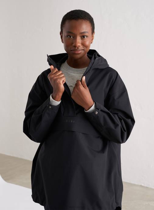 kvinnor AIM'N svart vattentät oversized anorak Kläder NBT4715