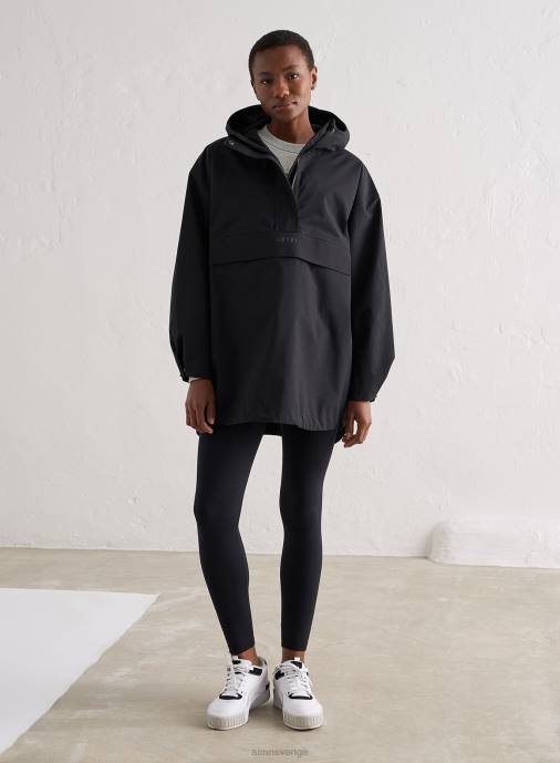 kvinnor AIM'N svart vattentät oversized anorak Kläder NBT4715