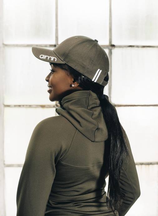 kvinnor AIM'N khaki randig keps Tillbehör NBT4834