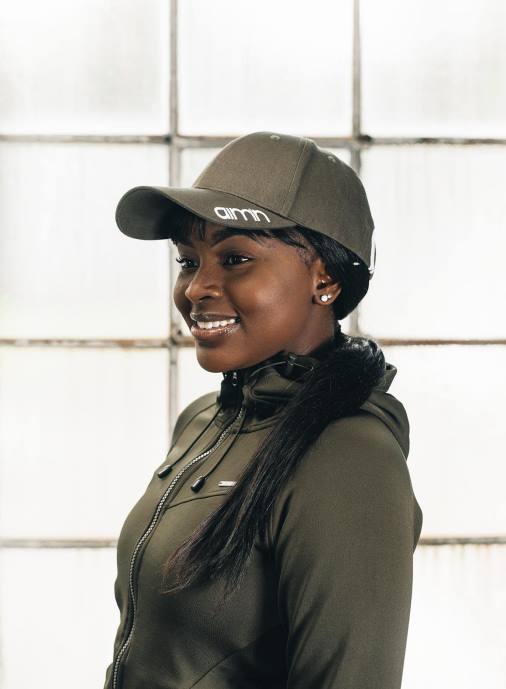 kvinnor AIM'N khaki randig keps Tillbehör NBT4834