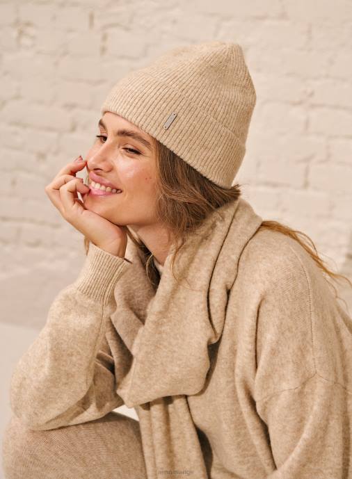 kvinnor AIM'N beige mjuk stickad mössa Tillbehör NBT4773