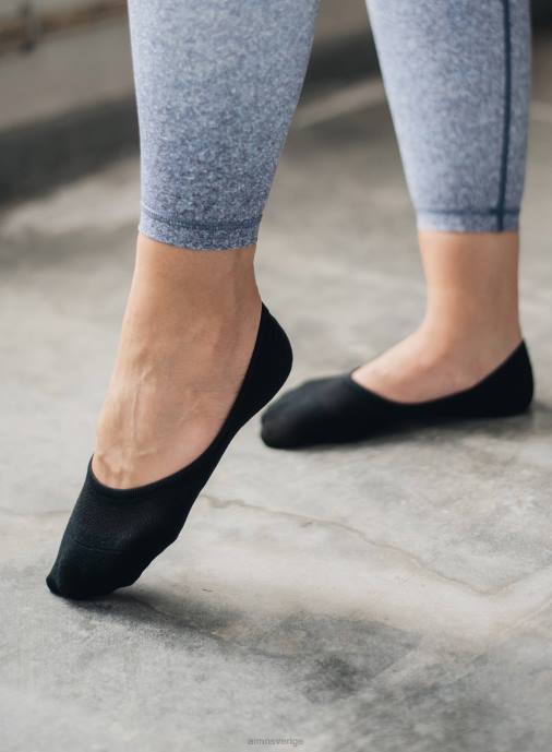 kvinnor AIM'N 3-pack svarta osynliga träningsstrumpor Tillbehör NBT4793